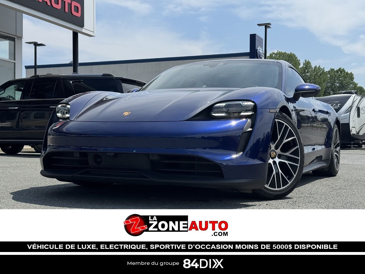2020 Porsche Taycan 4S Blue Granby - photo #0