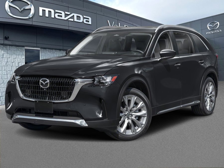 Mazda CX-90 hybride léger GT TI, 7 PASSAGERS, BANQUETTE, COMMANDE AU VOLANT 2026 Bleu