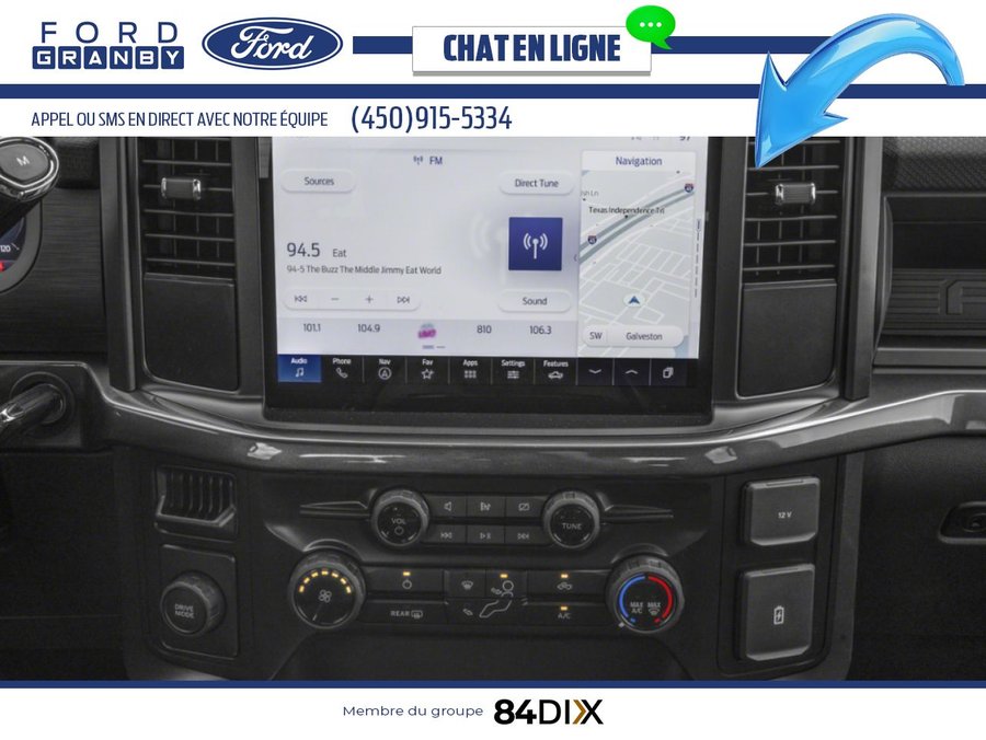 Ford F-150 STX cabine SuperCrew 4RM caisse de 5,5 pi 2025 Blanc sidéral métallisé