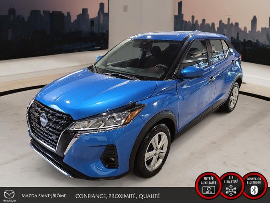 NISSAN KICKS S AUTOMATIQUE | A/C | 2024 Bleu