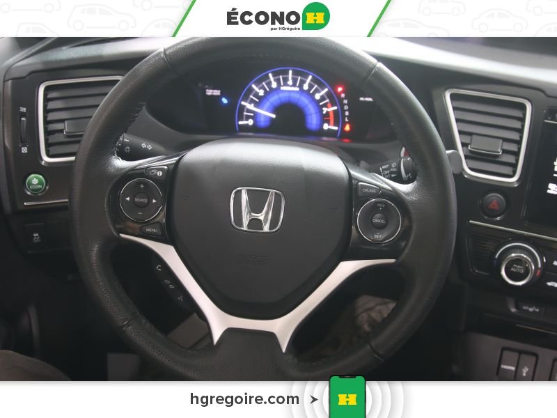 Honda Civic 821030 | EX AUTO A/C TOIT GR ELECT MAGS CAM RECUL 2015 Gris Laval - photo #14