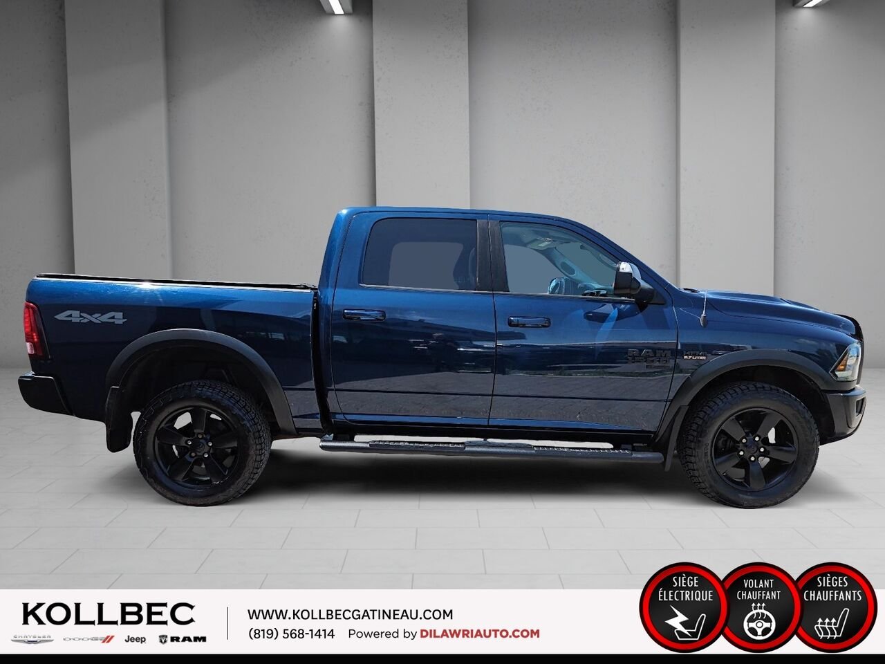 RAM 1500 CLASSIC 261111 | Warlock Crewcab 4x4 2019 Bleu Gatineau - photo #13