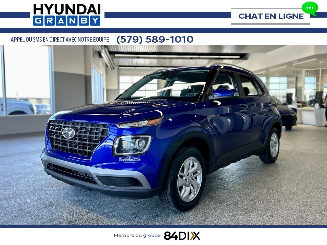 Hyundai Venue 2024 Bleu Granby - photo #3