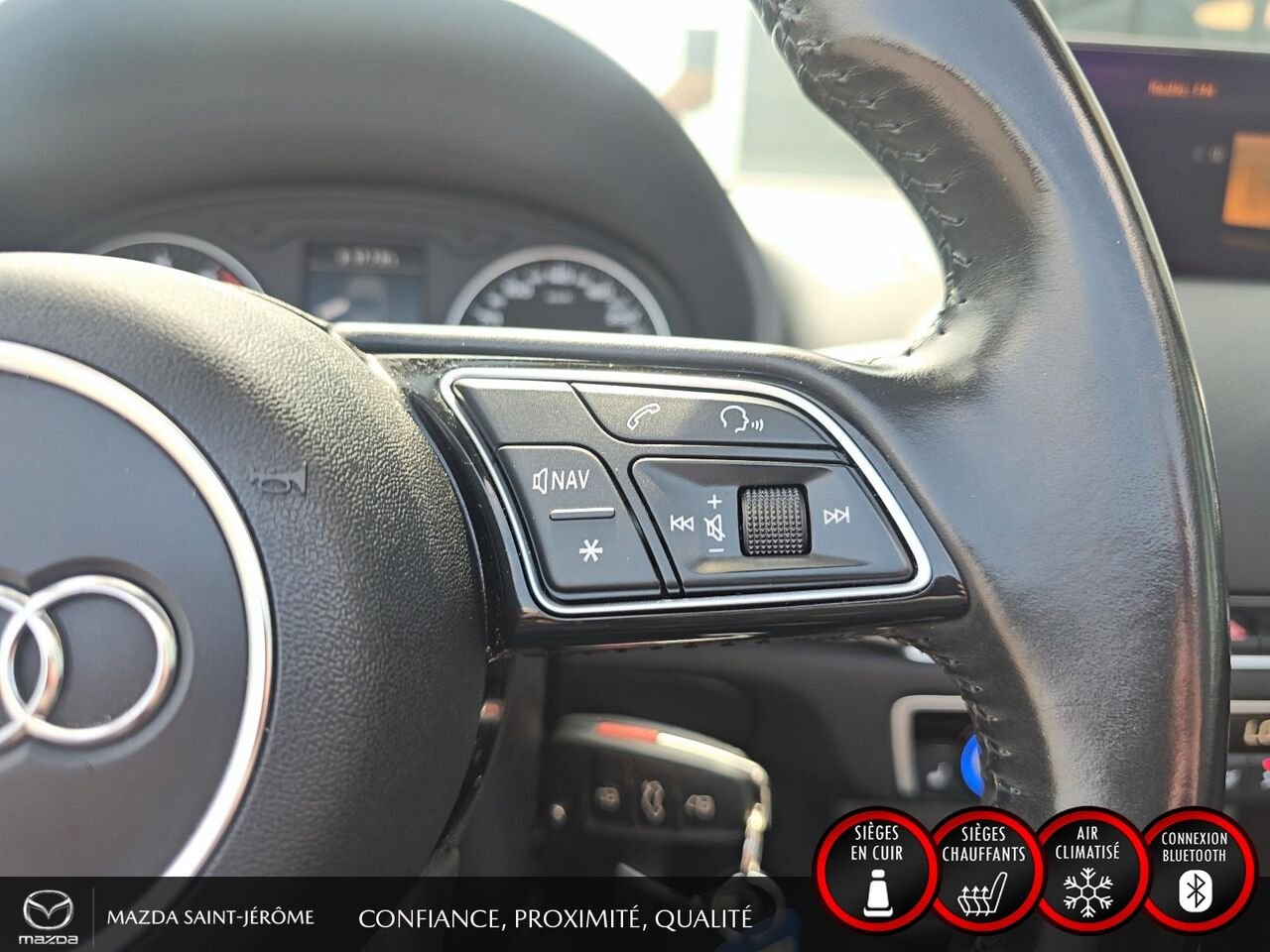 2017 Audi A3 Cabriolet | 2.0T | QUATTRO | CLEAN CARFAX | Black Saint-Jérôme - photo #14
