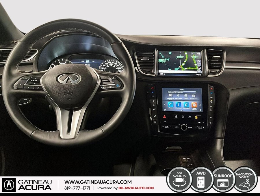 INFINITI QX55 ***CLEAN CARFAX + NAV + TOIT + UN PROPRIO *** 2023 Noir