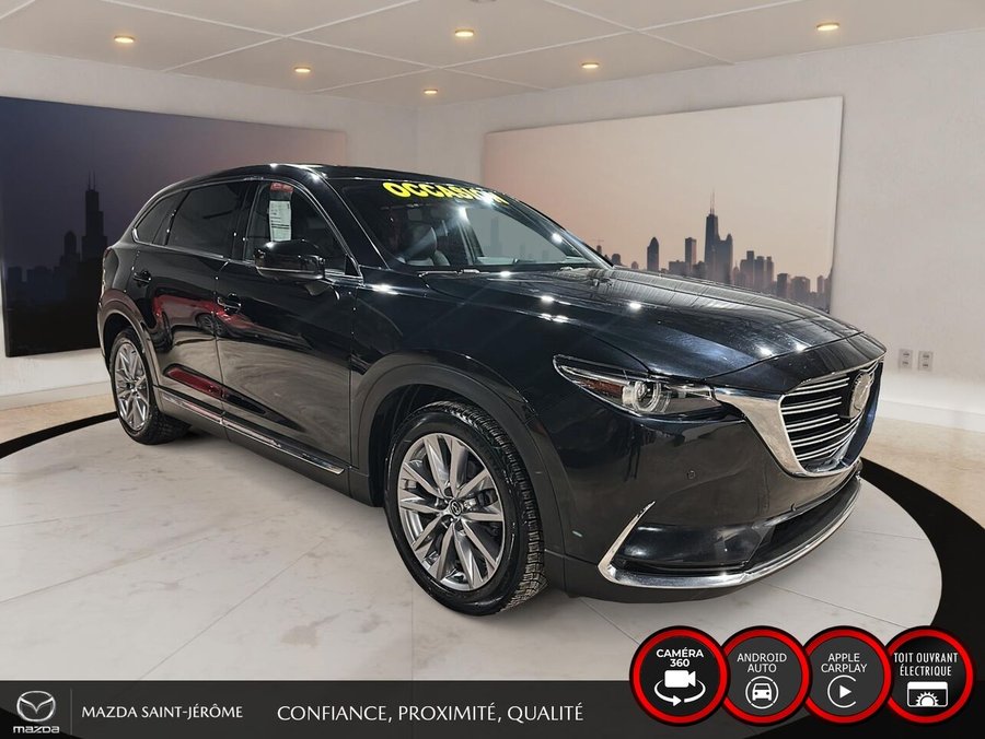 2022 Mazda CX-9 GT | AWD | AUTO | TOIT | CUIR | BOSE | MAGS | CAM DE RECUL Black