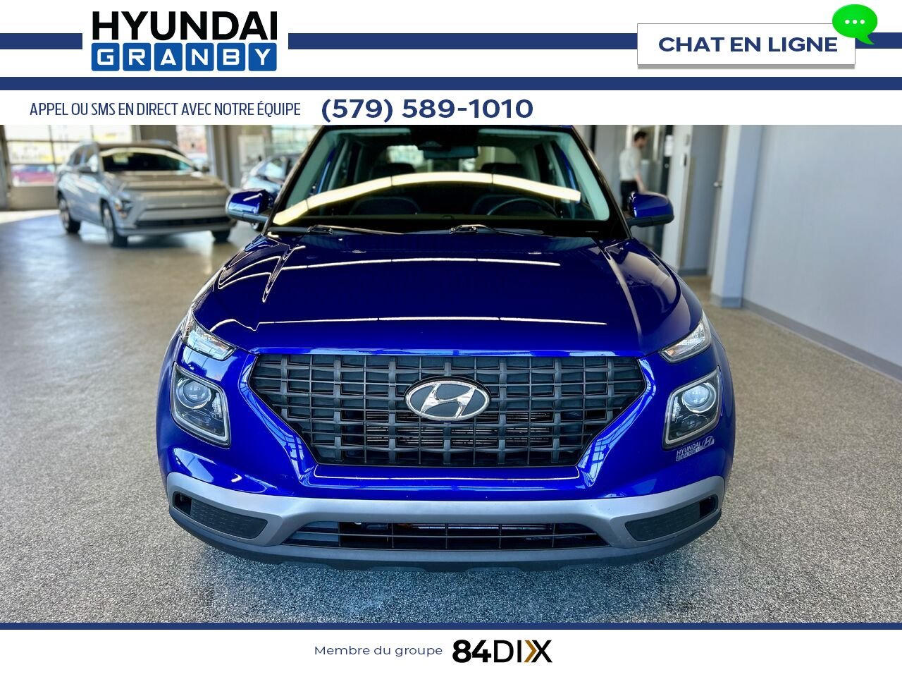 Hyundai Venue 2024 Bleu Granby - photo #2