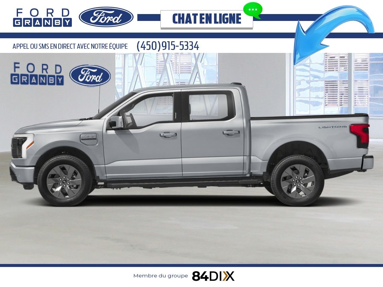 2025 Ford F-150 Lightning Iconic Silver Metallic Granby - photo #2