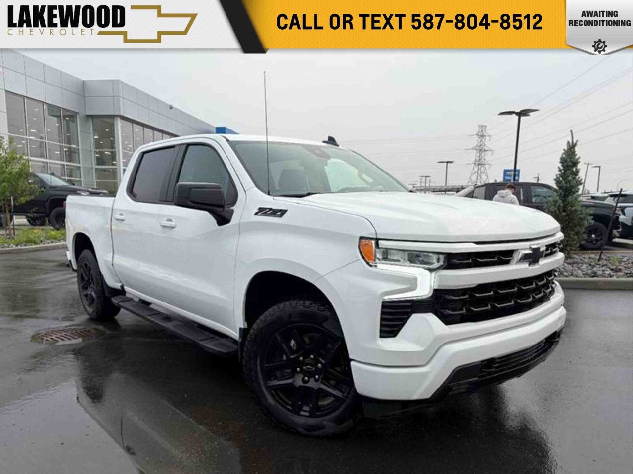 2024 Chevrolet Silverado 1500 4WD Crew Cab 147 RST White Sherwood Park - photo #0