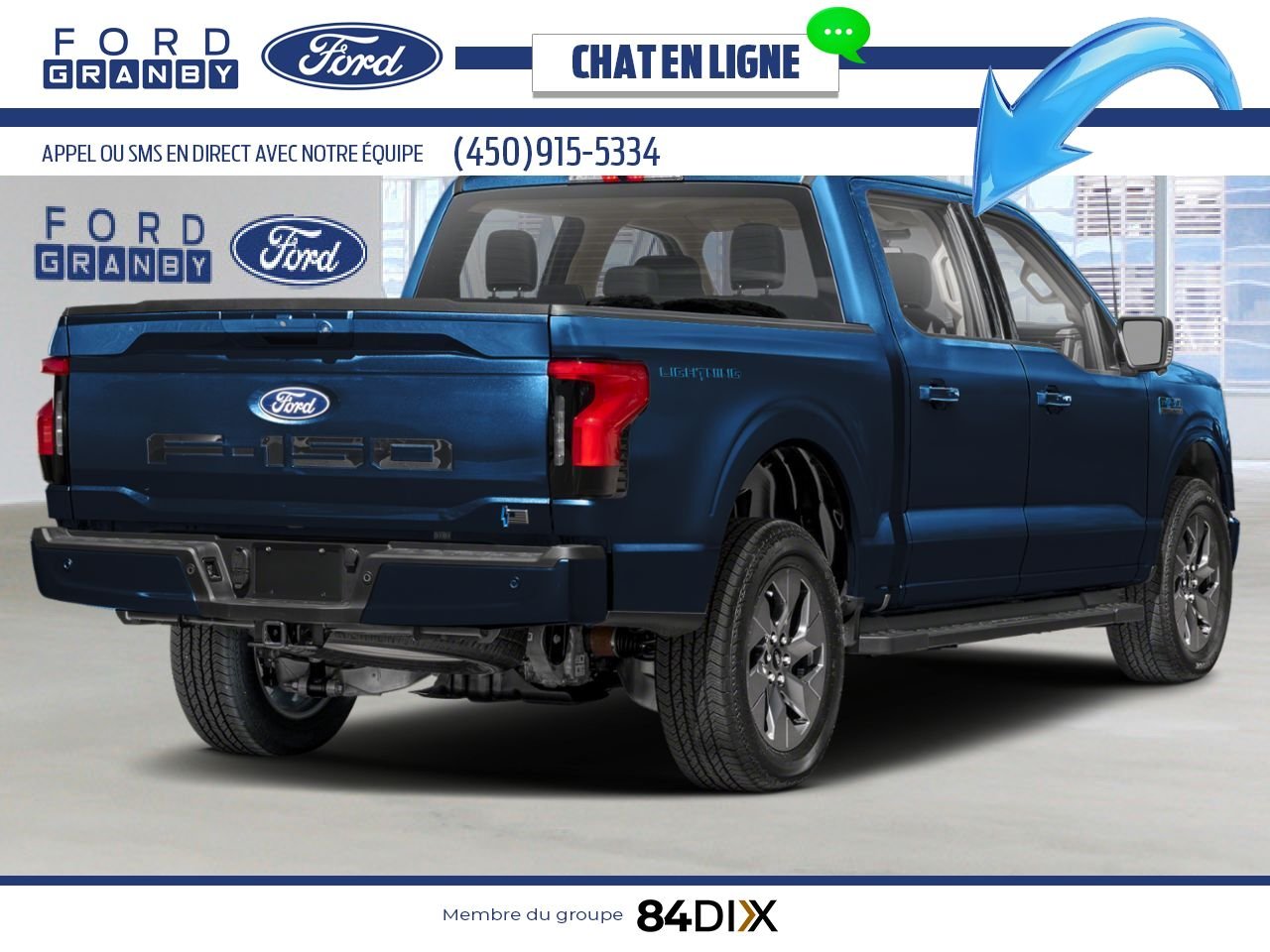 2025 Ford F-150 Lightning Antimatter Blue Metallic Granby - photo #2