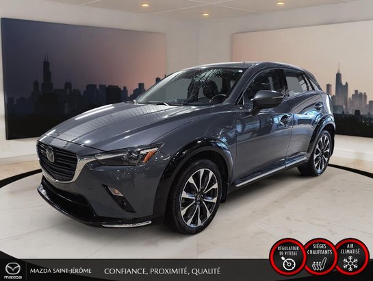 Mazda CX-3 GT | AWD | TOIT OUVRANT | CUIR | 2022 Bleu