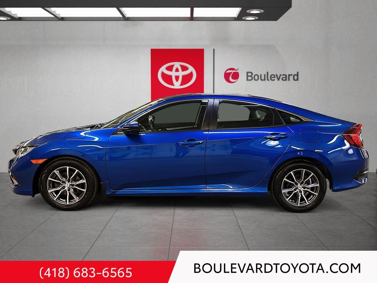 Honda Civic Berline 99922A-20 | LX 2019 Bleu Québec - photo #5