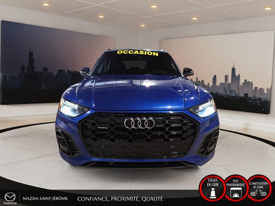 Audi Q5 Progressiv 45 | TOIT PANO | CUIR | QUATTRO | 2023 Bleu