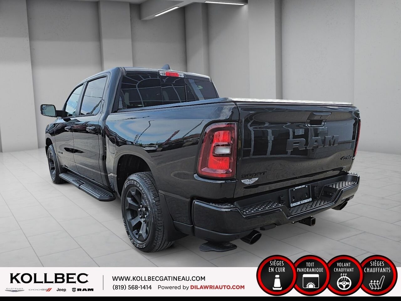 RAM 1500 SPORT Sport cabine d'équipe 4x4 caisse de 5 pi 7 po 2025 Noir Ottawa & Gatineau - photo #18
