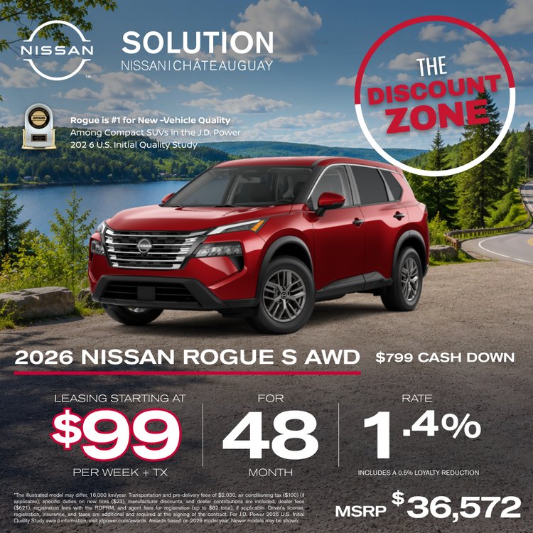 Solution nissan promo AOUT Rogue S 2026 EN