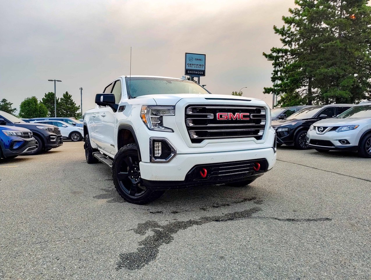 2019 GMC Sierra 1500 4WD Crew Cab 157 AT4 White Sherwood Park - photo #1