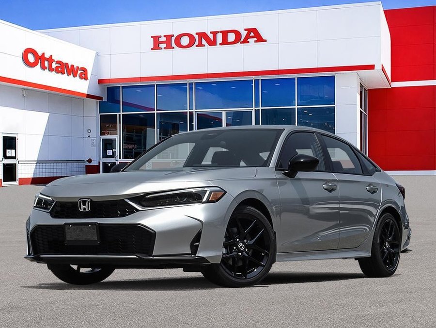 Honda Civic hybride berline 2026 2026 Argent reflet solaire métallisé