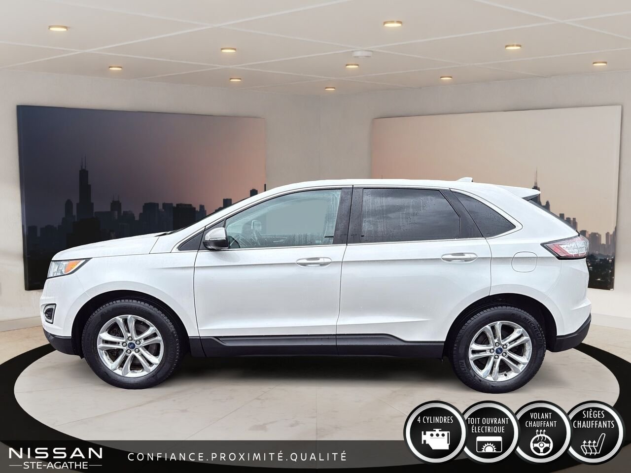 2015 Ford Edge 4 portes SEL, Traction intégrale White Saint-Jérôme - photo #5