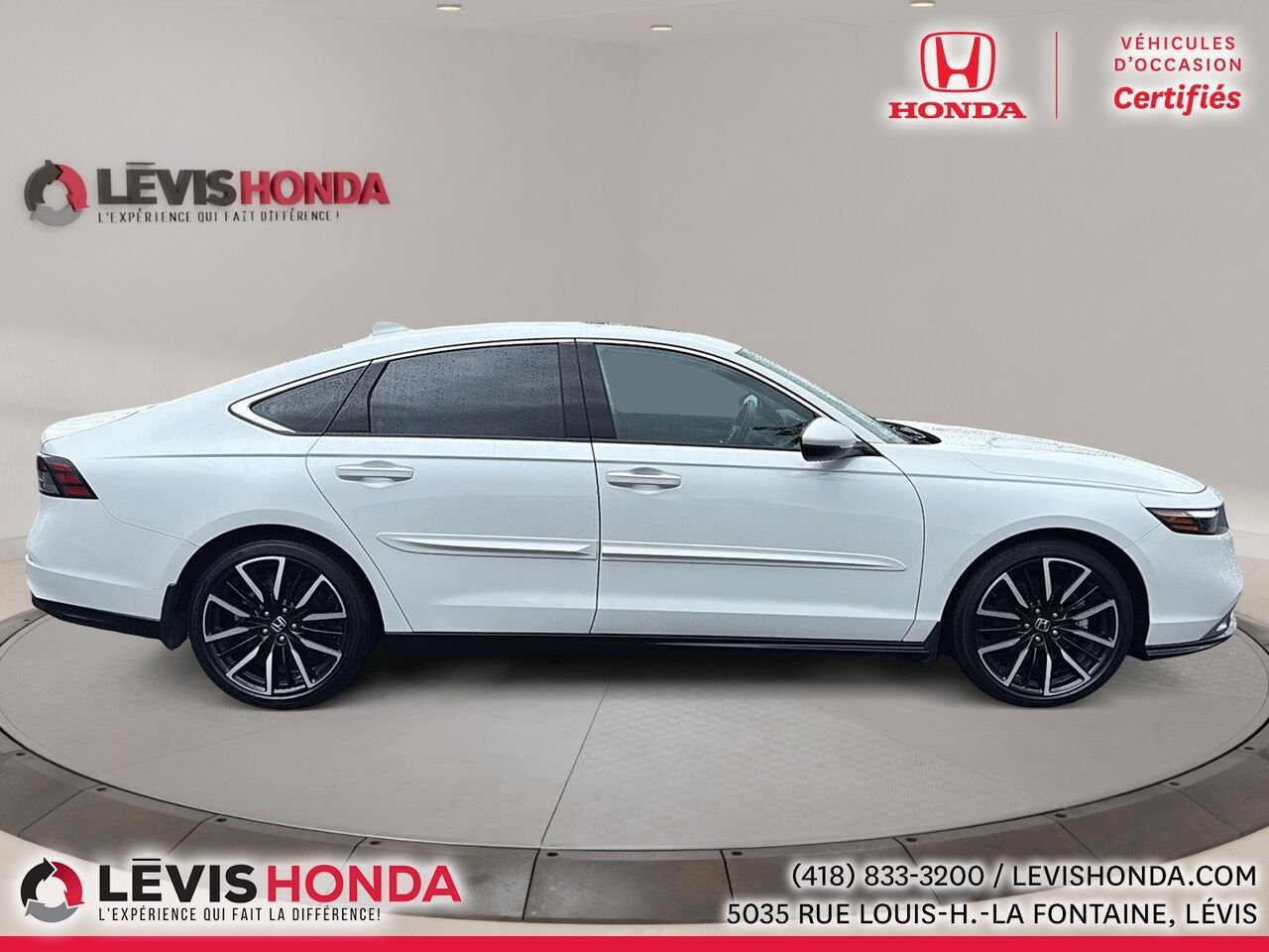 Honda Accord Hybride Touring Touring CVT 2023 Blanc Lévis - photo #8