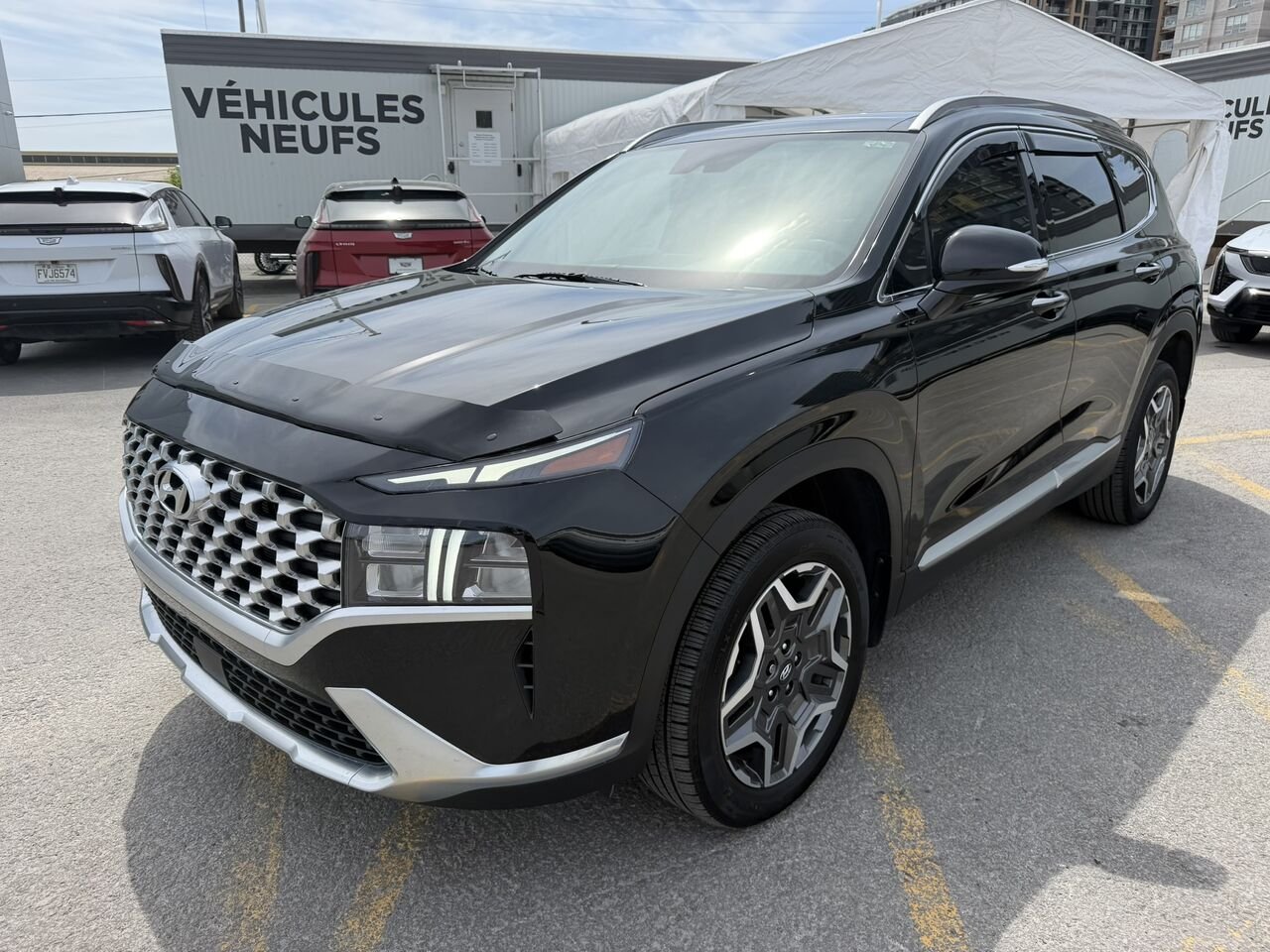 Hyundai Santa Fe HYBRIDE RECHARGEABLE LUXURY AWD 2023 Noir Laval - photo #8