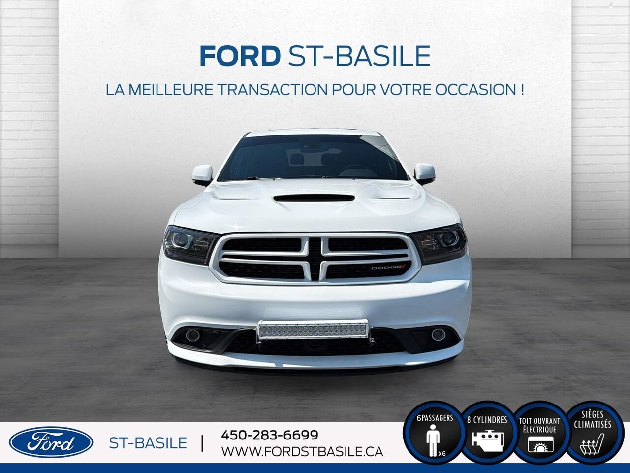 DODGE DURANGO 2015 Blanc Saint-Basile-le-Grand - photo #10