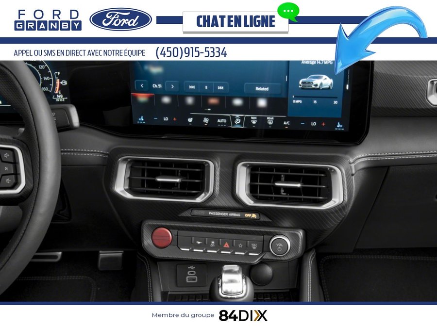 Ford Mustang GT haut niveau décapotable 2026 Noir ombre