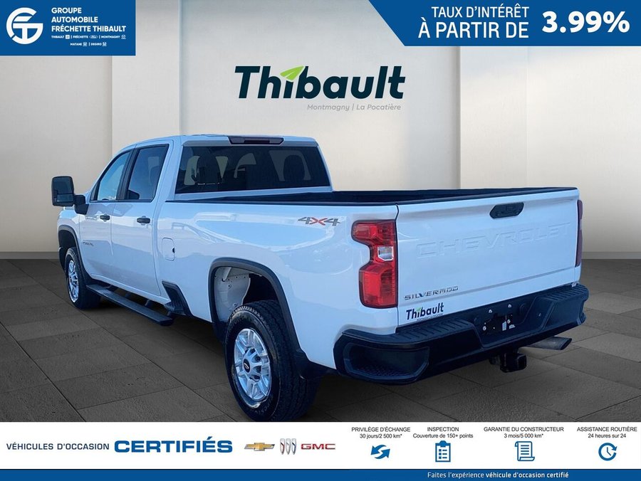 GMC SIERRA WT cabine multiplace 4RM 172 po 2024 Blanc