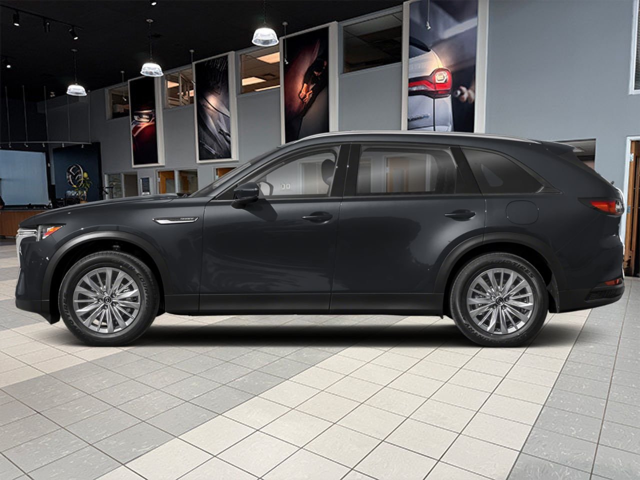 MAZDA CX-90 hybride rechargeable 2026 Noir de jais mica Notre-Dame-des-Prairies - photo #1