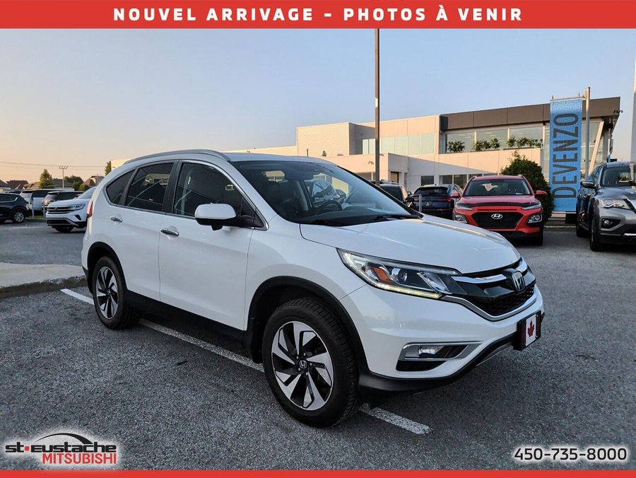 Honda CR-V Traction intégrale touring-cuir-toit ouvrant-caméra de recul-bluetooth 2016 Blanc