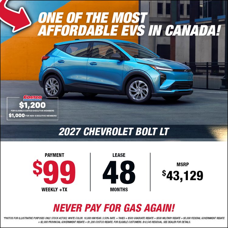 Gatineau GM promo BOLT LT 2027 mai EN