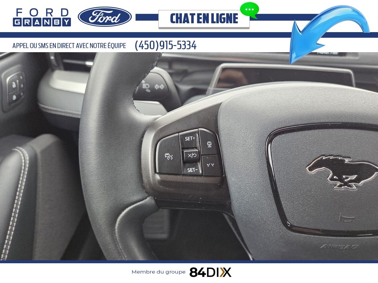 Ford Mustang Mach-E 2022 Blanc Granby - photo #14