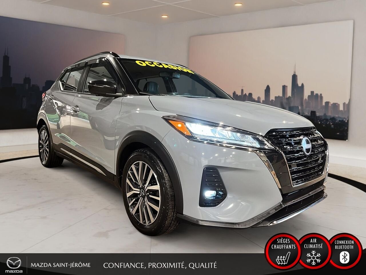 2023 Nissan Kicks SR | BOSE | CUIR | MAGS NOIR | Grey Saint-Jérôme - photo #3