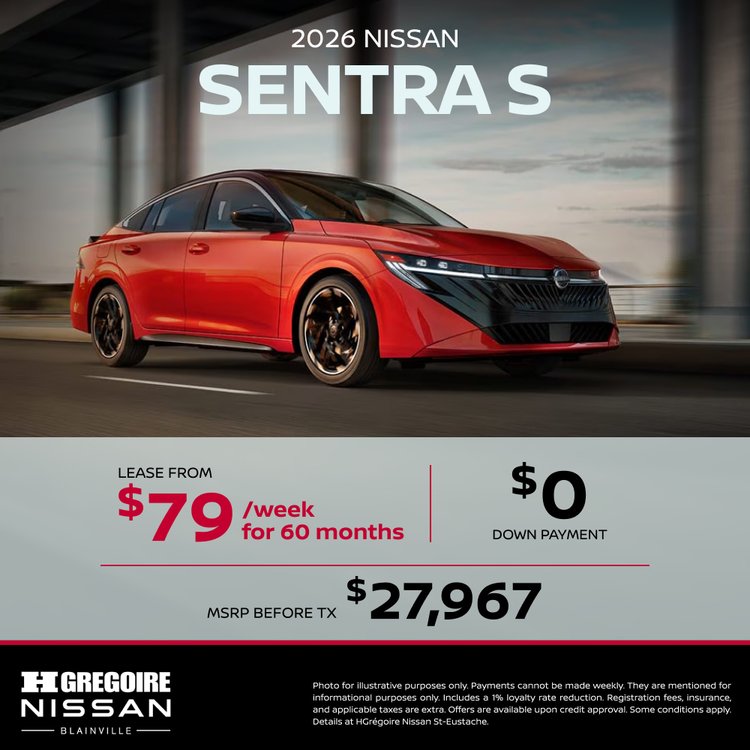 Nissan blainville promo mai Sentra S EN