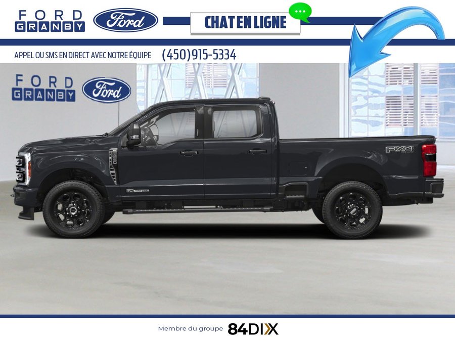 Ford Super Duty F-250 SRW XLT cabine 6 places 4RM caisse de 8 pi 2026 Noir agate métallisé