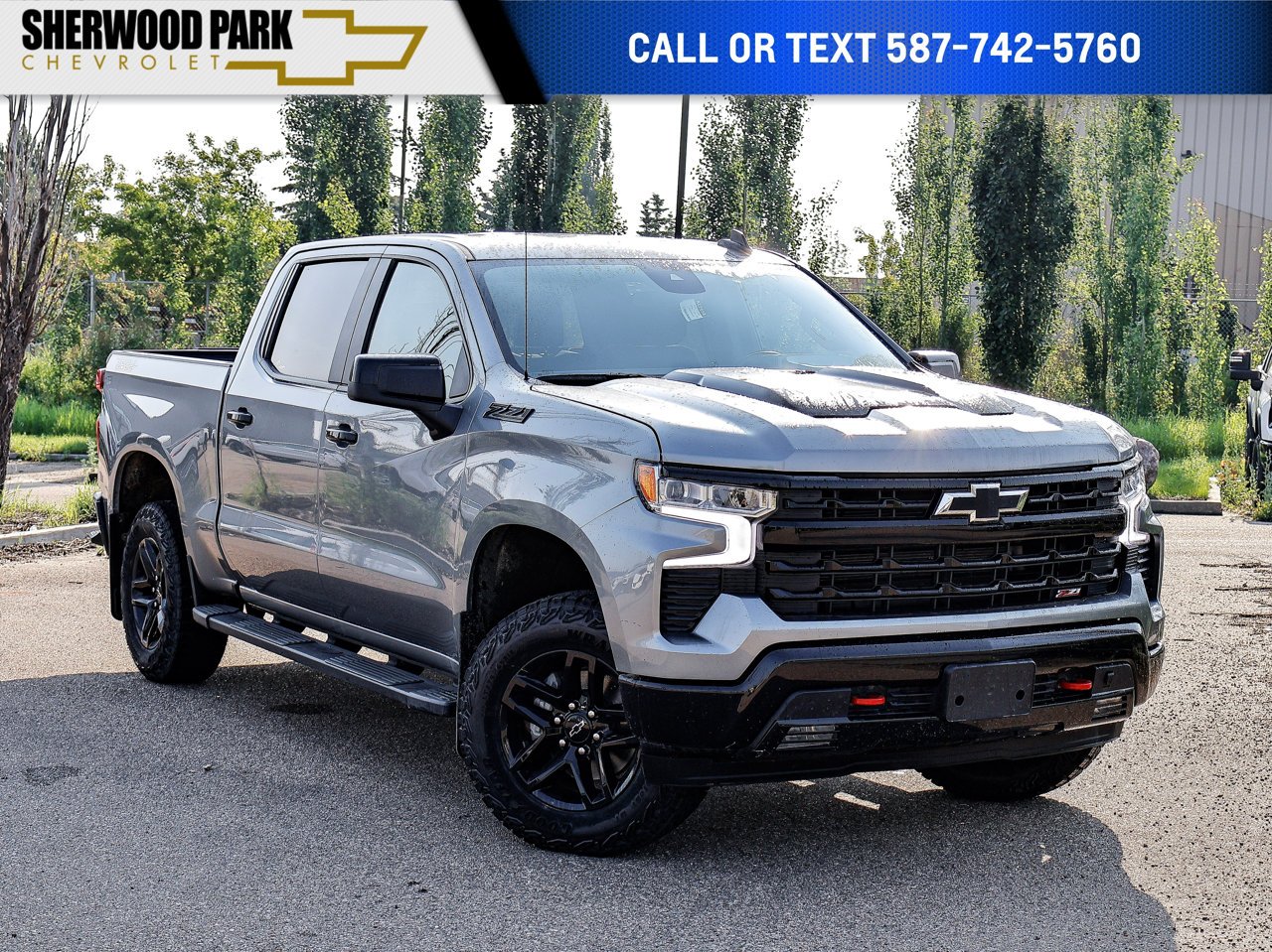2024 Chevrolet Silverado 1500 4WD Crew Cab 147 LT Trail Boss Grey Sherwood Park - photo #0
