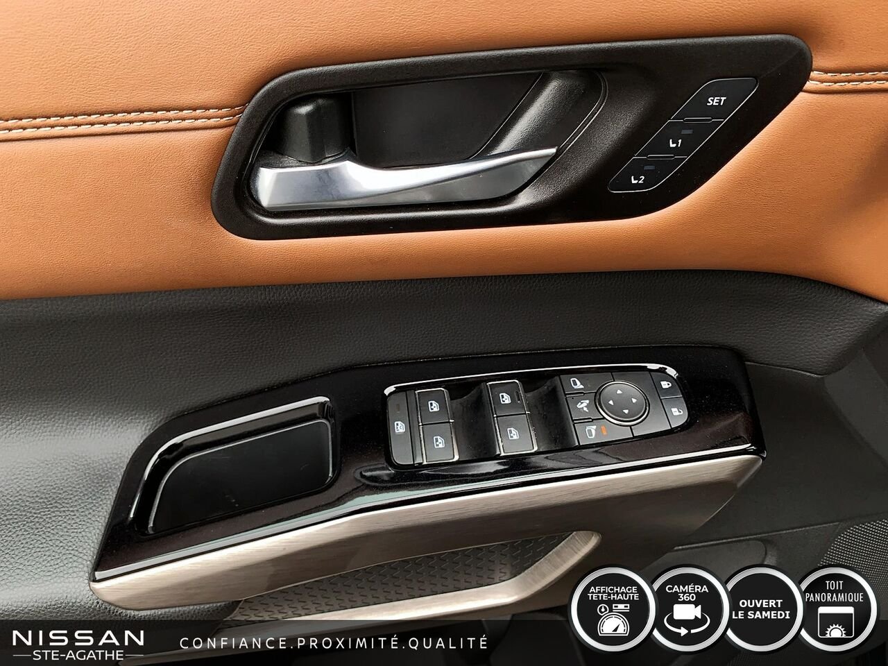 2023 Nissan Pathfinder Platinum | CUIR BRUN | TOIT PANORAMIQUE | TOWING PACKAGE | Green Saint-Jérôme - photo #15