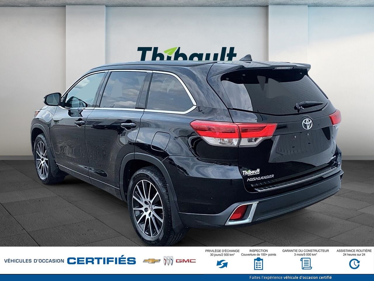 TOYOTA HIGHLANDER SE/XLE Traction intégrale 4 portes XLE 2017 Noir Montmagny - photo #3