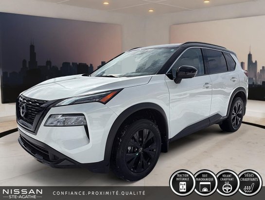 Nissan Rogue MIDNIGHT | TOIT PANO | CUIR | AWD 2023 Blanc