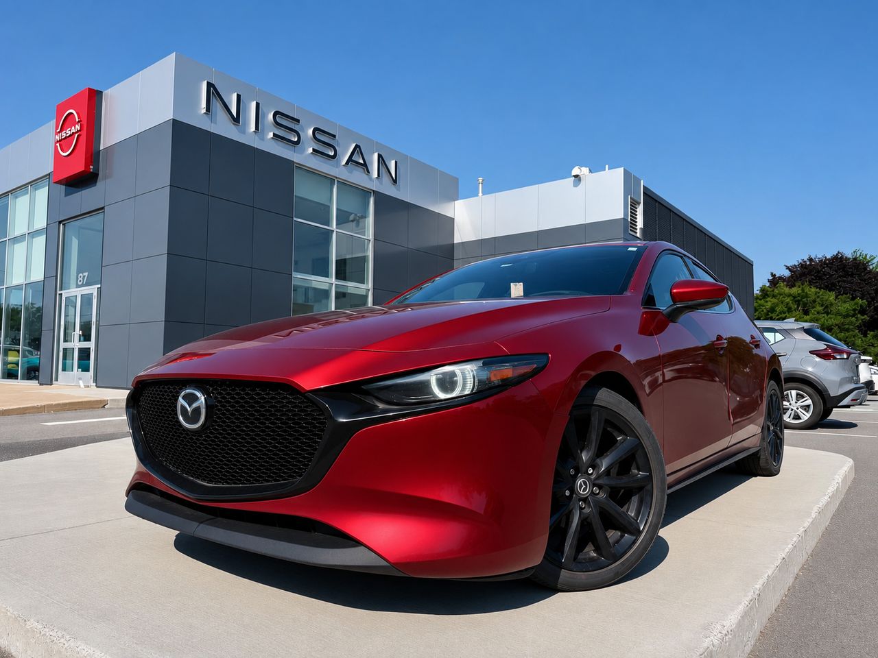 Red 2020 Mazda MAZDA3 Sport Hatchback Automatic