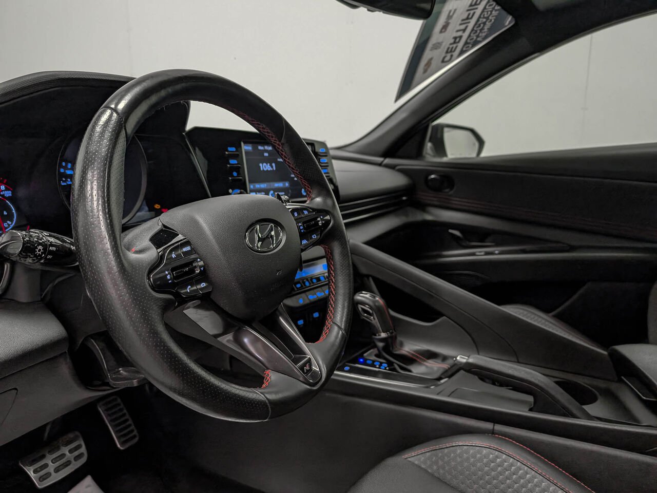 Hyundai ELANTRA Sedan N Line 1.6L Turbo Système de Son Bose 2021 Blanc Sherbrooke - photo #7