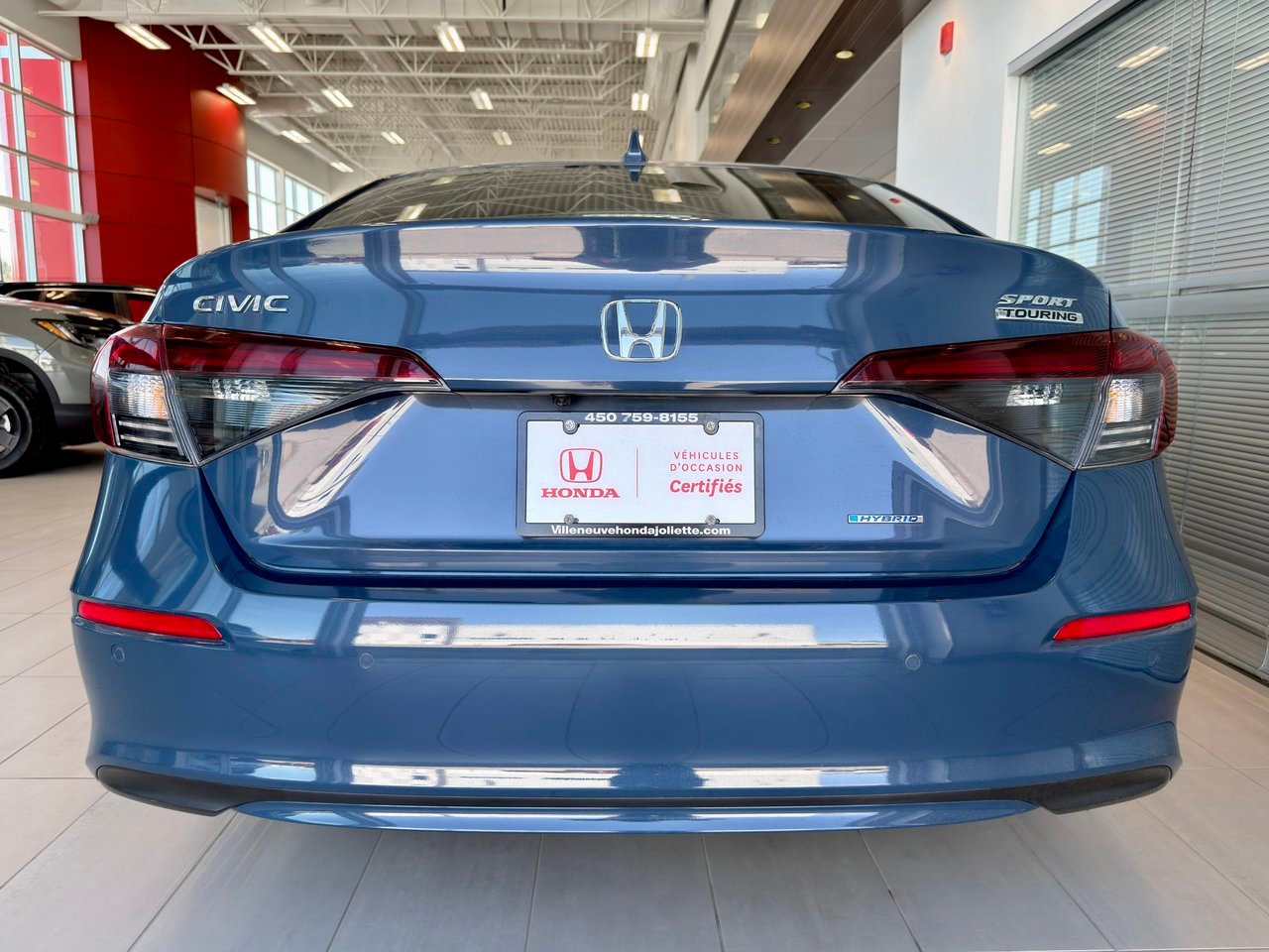 Honda Civic Sedan Hybrid 2025 Bleu Notre-Dame-des-Prairies - photo #10