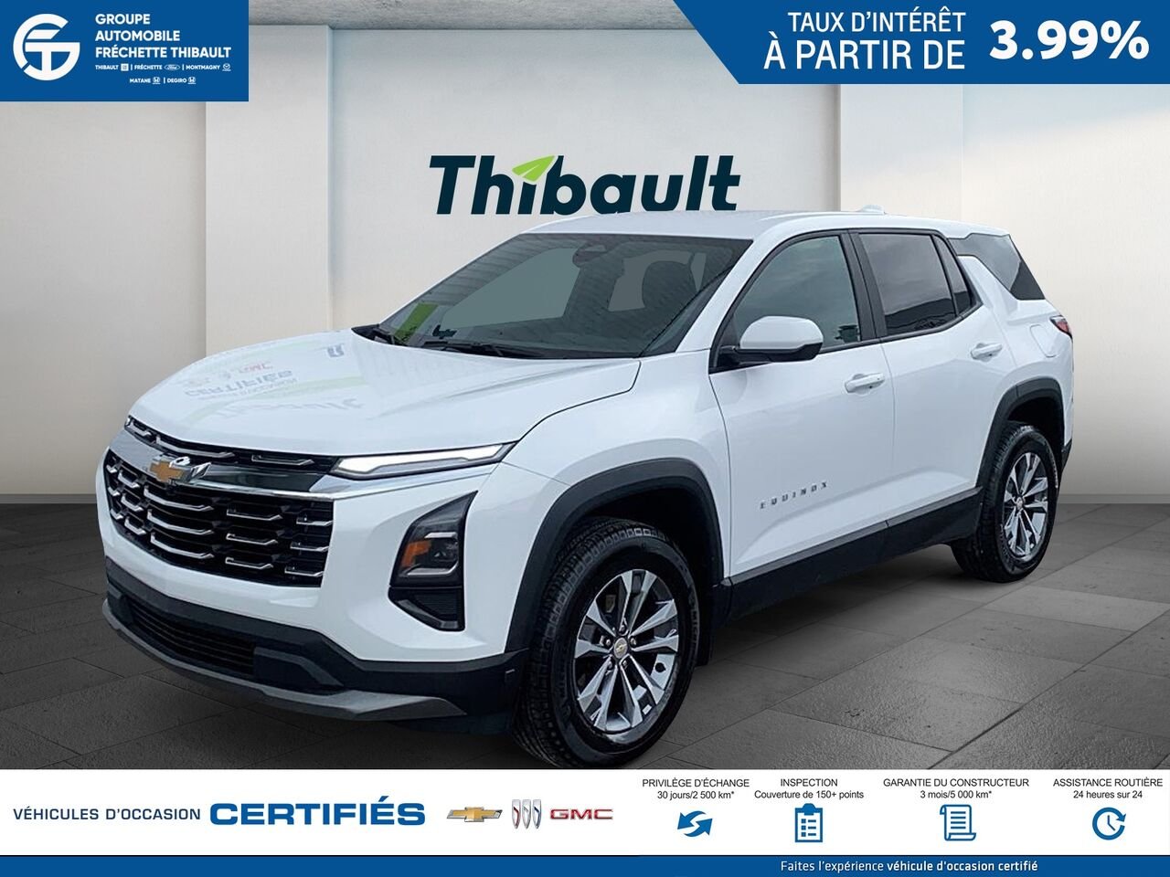 CHEVROLET EQUINOX LT 4 portes à transmission intégrale avec 2LT 2026 Blanc Montmagny - photo #0
