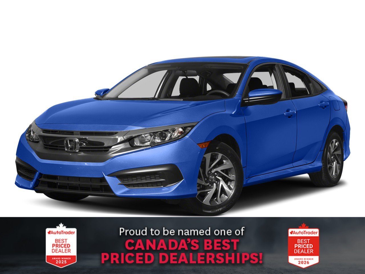 Honda Civic Berline EX CVT Sedan 2017 Blue Ottawa & Gatineau - photo #0