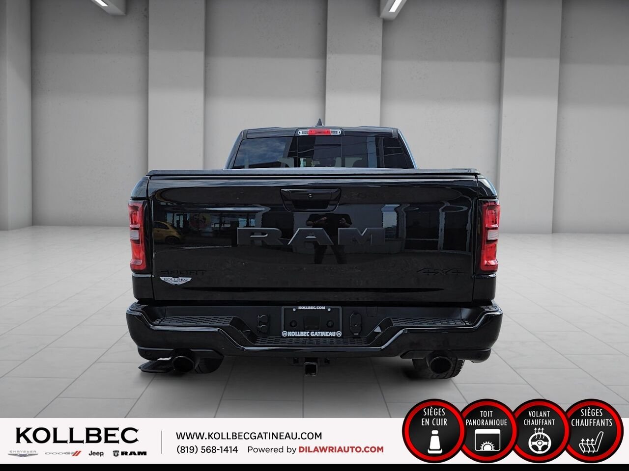 RAM 1500 SPORT Sport cabine d'équipe 4x4 caisse de 5 pi 7 po 2025 Noir Ottawa & Gatineau - photo #15