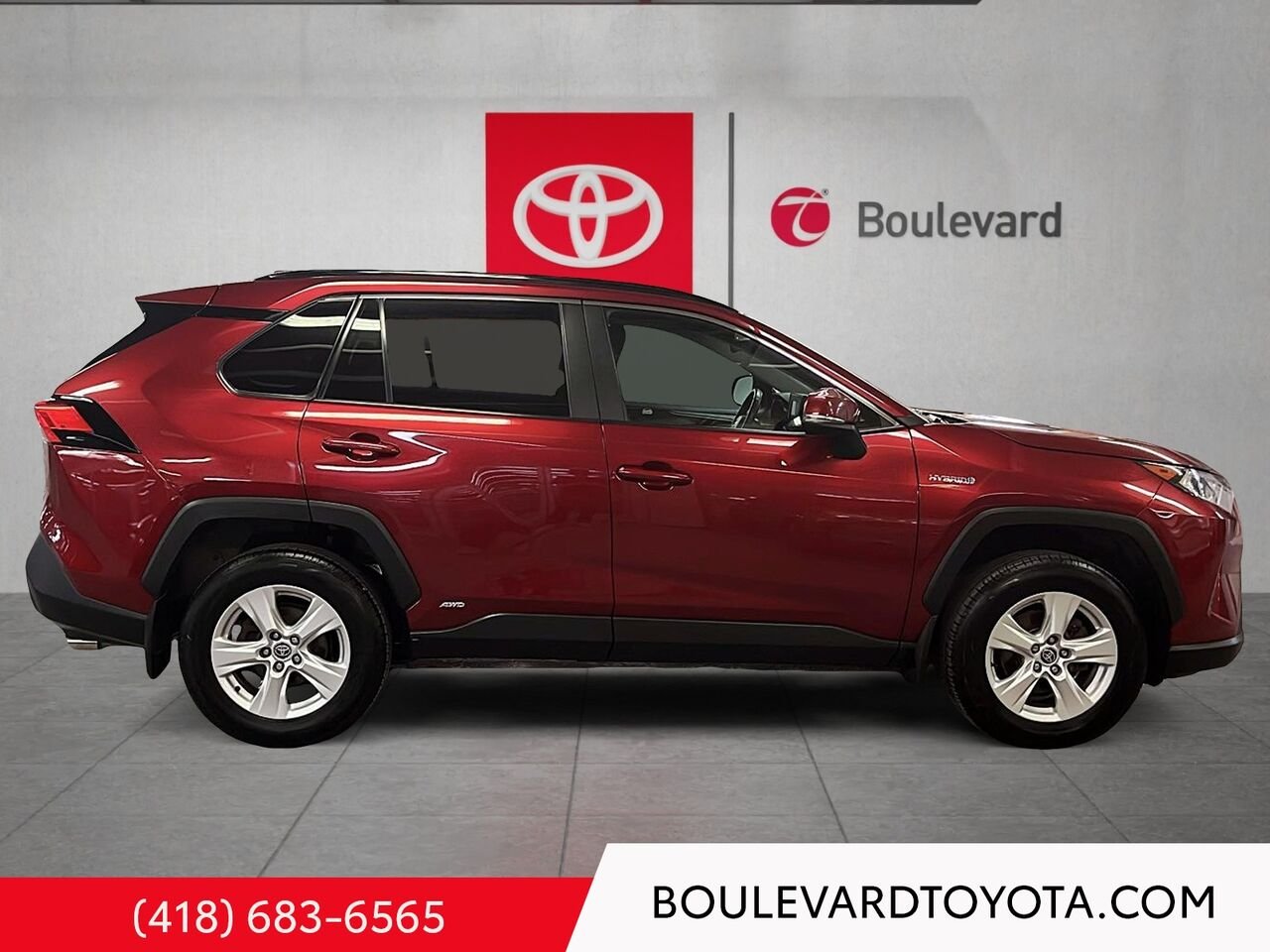 Toyota RAV4 99983A-114 | HYBRIDE, XLE, AWD 2021 Rouge Québec - photo #2