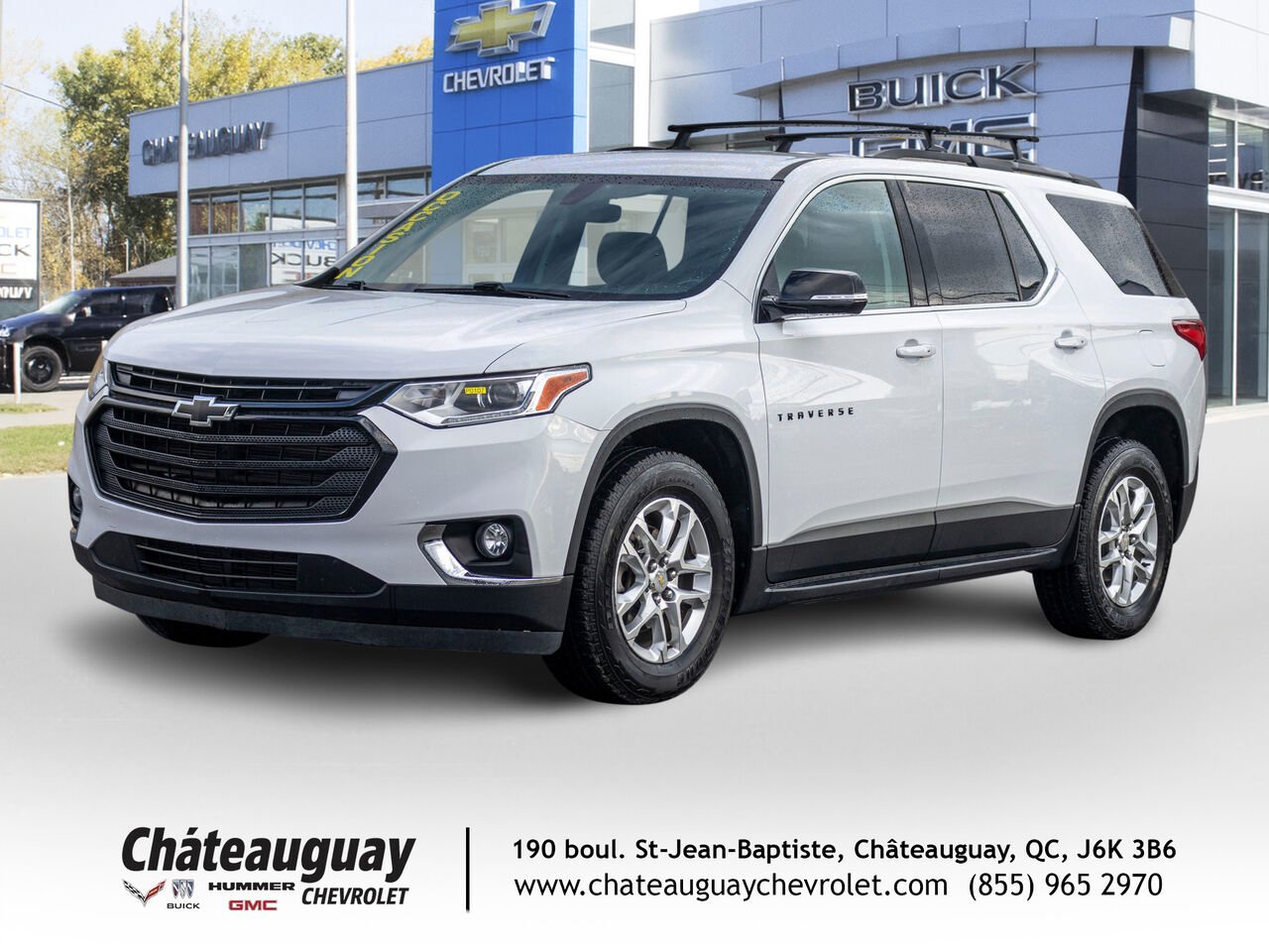 2019 Chevrolet Traverse LT tissu 4 portes TI avec 1LT White Châteauguay - photo #0