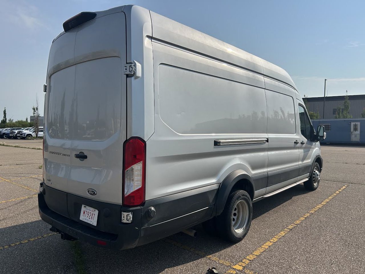2024 Ford Transit Cargo Van T-350 HD 148 EL Hi Rf 9950 GVWR DRW AWD Grey Sherwood Park - photo #4