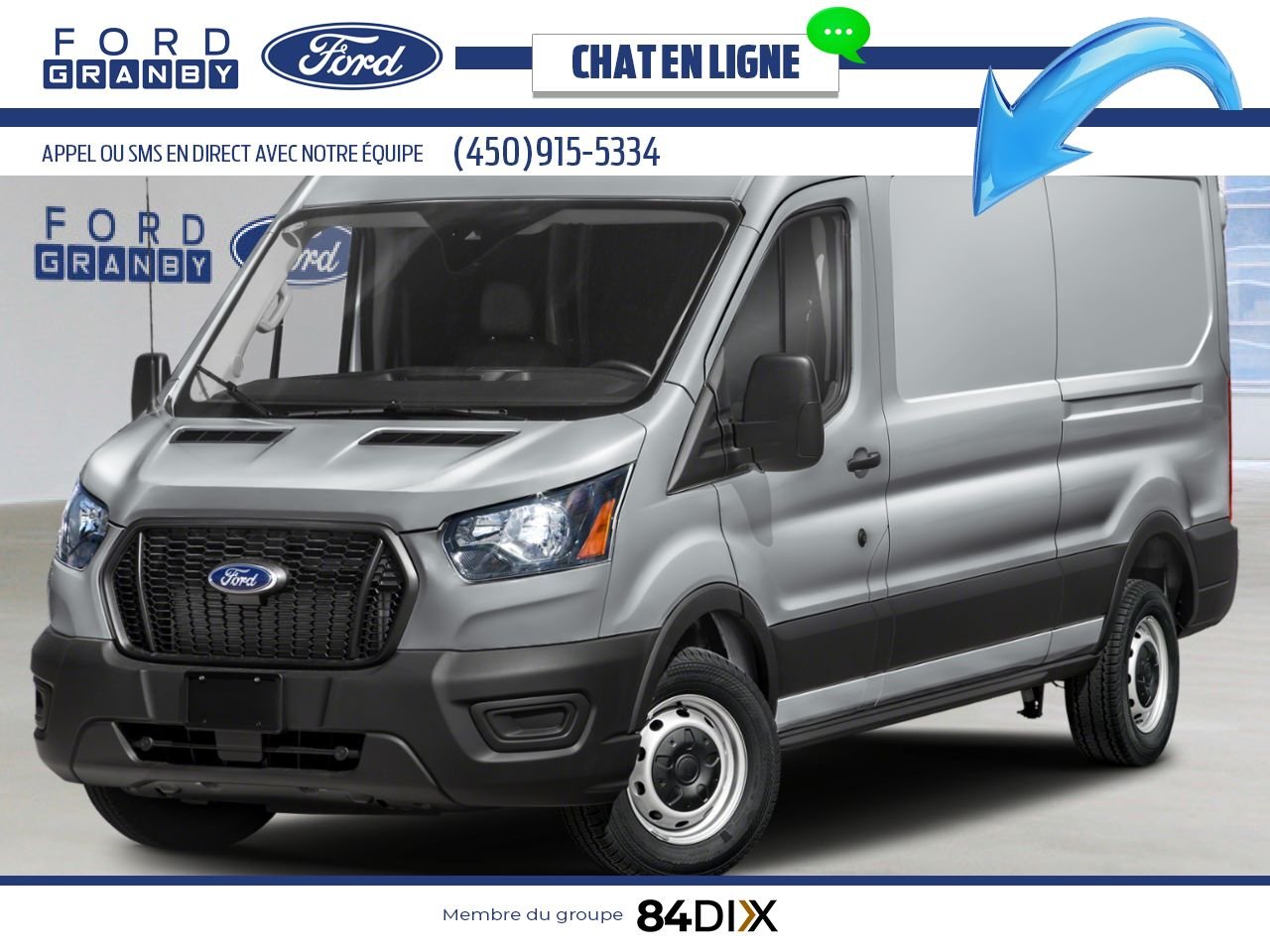 2025 Ford Transit Cargo Van Ingot Silver Metallic Granby - photo #0