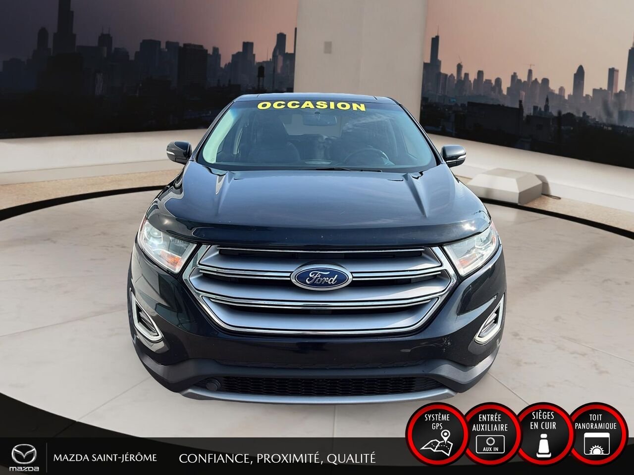 2018 Ford Edge Black Ste-Agathe des Monts - photo #2