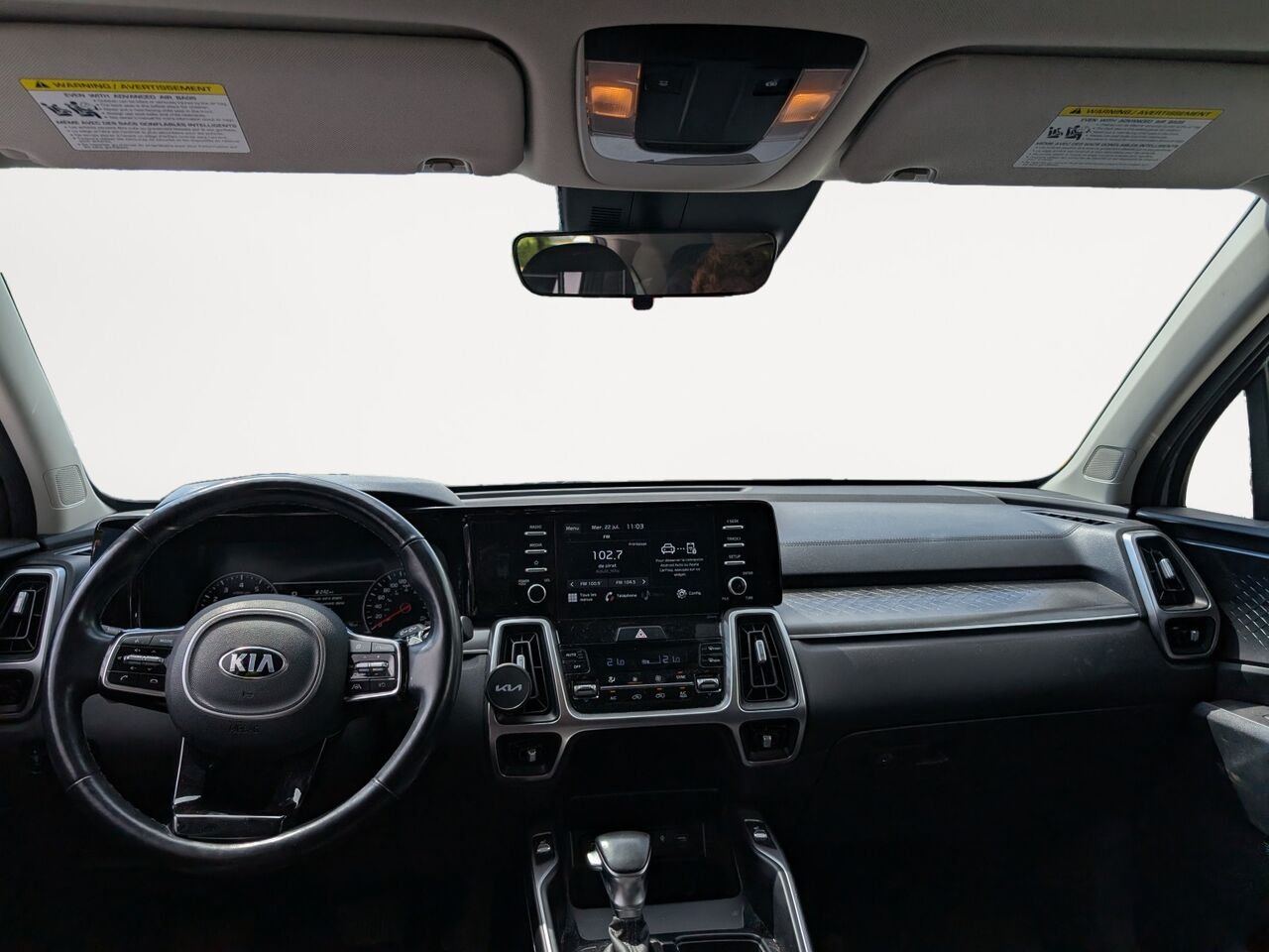 Kia Sorento X-Line/SIÈGES CHAUFFANTS/VOLANT CHAUFFANT/AC/CAMÉRA DE RECUL 2021 Blanc Sherbrooke - photo #8